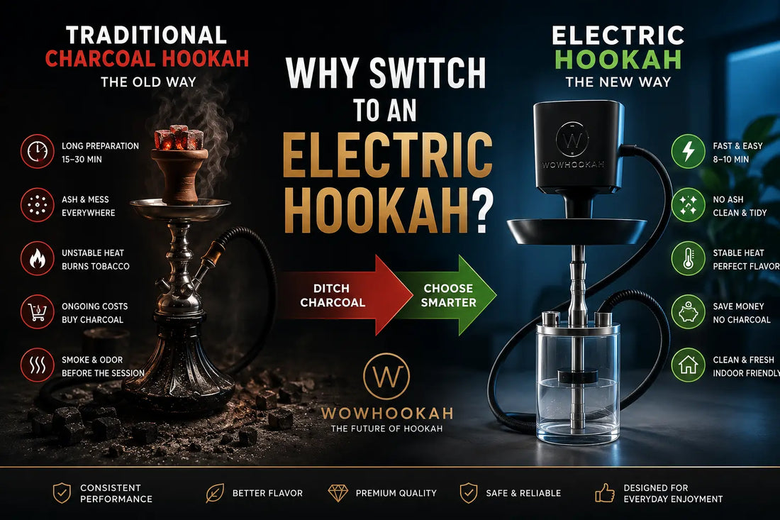 Why Switch from Charcoal to an Electric Hookah? | WOWHOOKAH