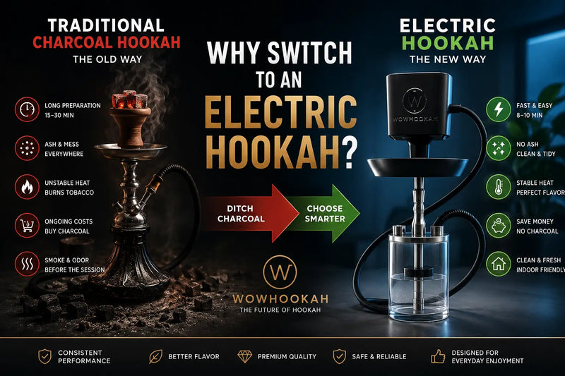 Why Switch from Charcoal to an Electric Hookah? | WOWHOOKAH