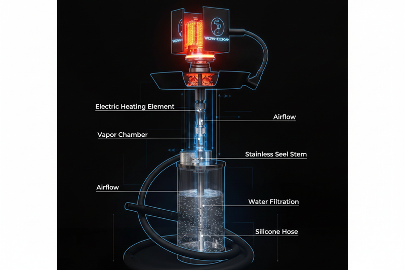 Hookah électrique sans charbon : comment ça marche ?