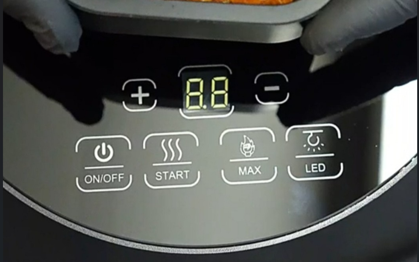 WOWHOOKAH control panel ON OFF START MAX LED